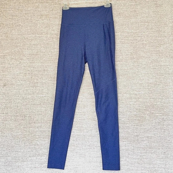 Outdoor‎ Voices Tech Sweat Heathered Blue Leggings Women’s Size S Athletic Wear - Picture 1 of 10